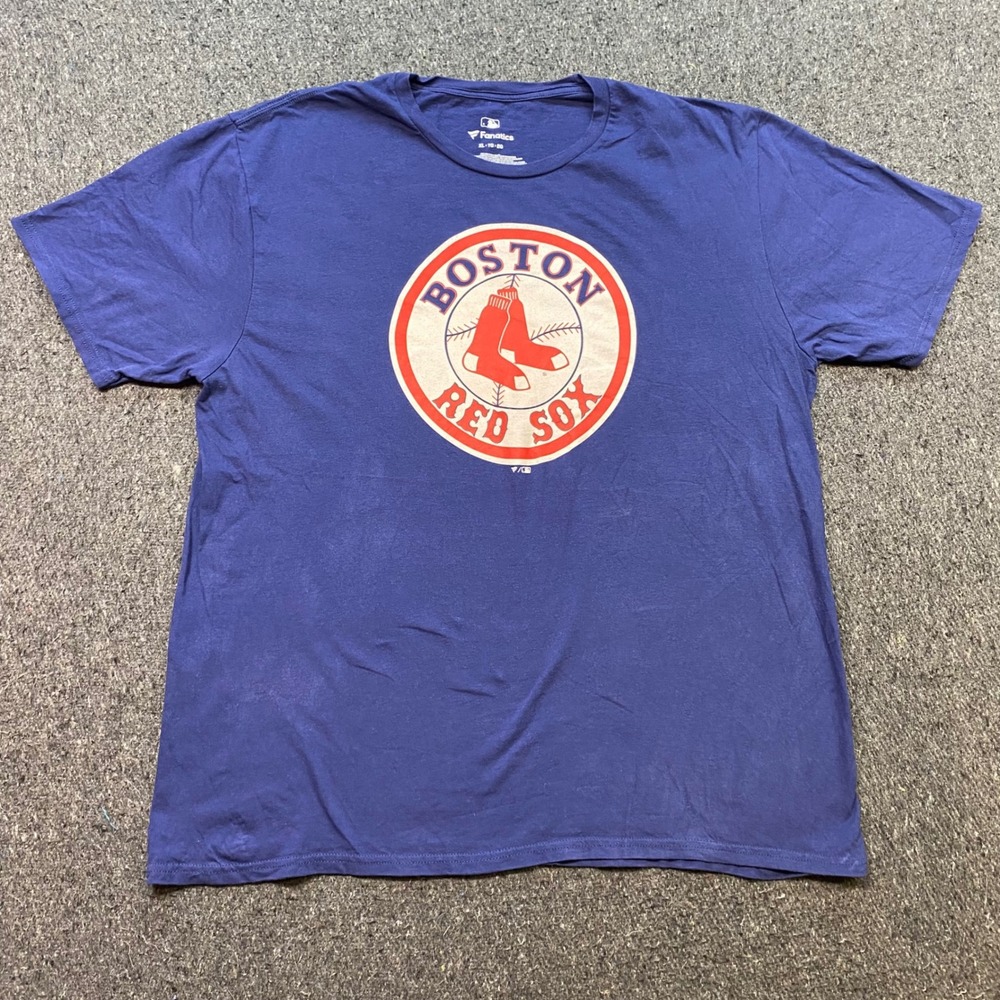 Fanatics Boston Red Sox TShirt Sz XL Mens Blue Sportswear Graphic Logo Tee